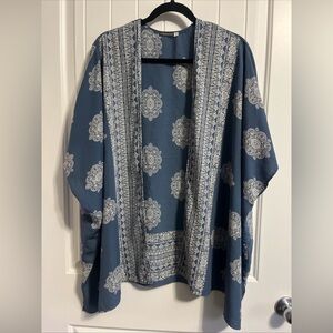 Earthbound Trading Company Kimono Open Front Boho Festival Hippie Natural Small